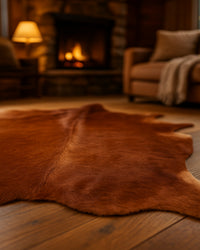 Brown Genuine Cowhide Area Rug Hide Detail — genuine cowhide area rug 9