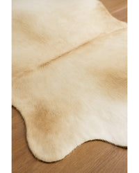 Cowhide Area Rug – Handmade Black & White Accent Hide Detail Close-Up — cowhide area rug 154
