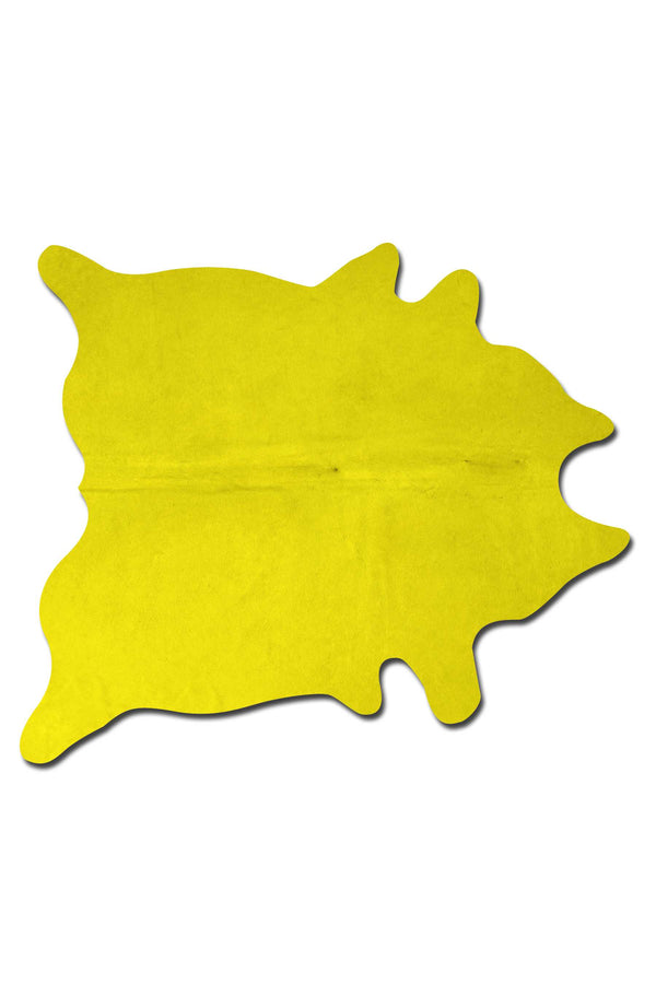 Yellow Cowhide Area Rug alternate view
