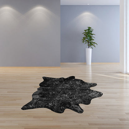 **Cowhide Print Area Rug – Natural, Soft & Stylish**