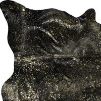 Chocolate & Gold Cowhide Area Rug — cowhide area rug 3