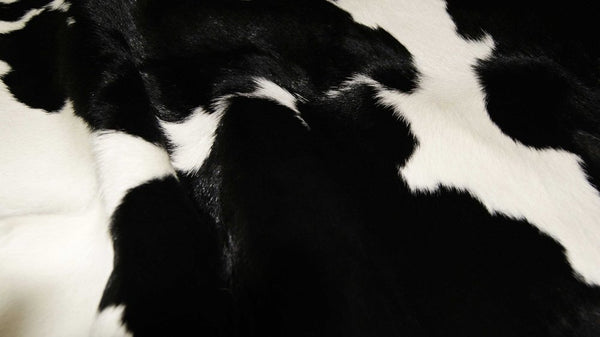 Black Cowhide Area Rug – Handwoven, Stain Resistant alternate view