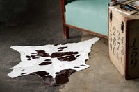 Black Cowhide Area Rug – Handwoven, Stain Resistant — cowhide area rug 11