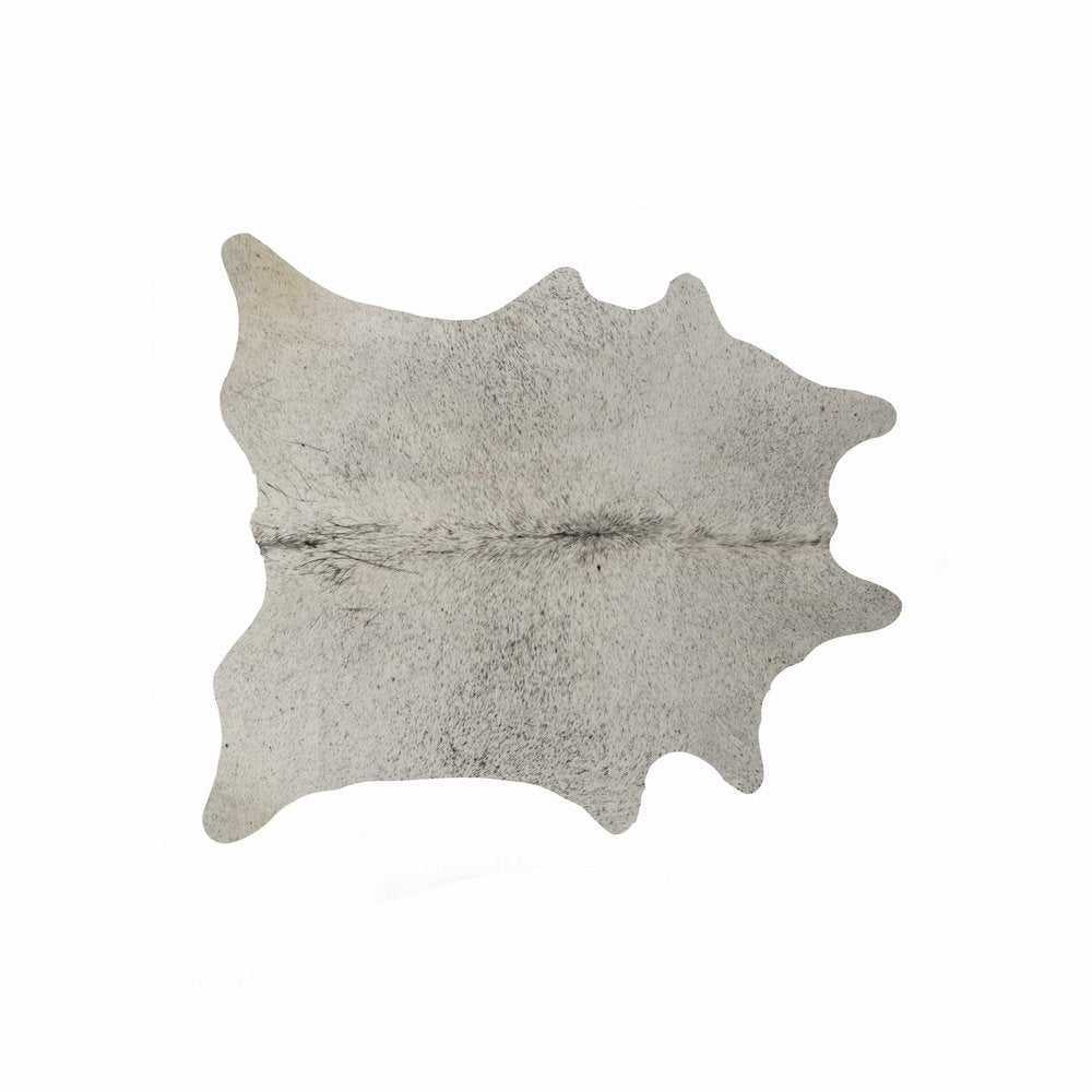 Gray Cowhide Area Rug – Hand Tufted, Stain Resistant