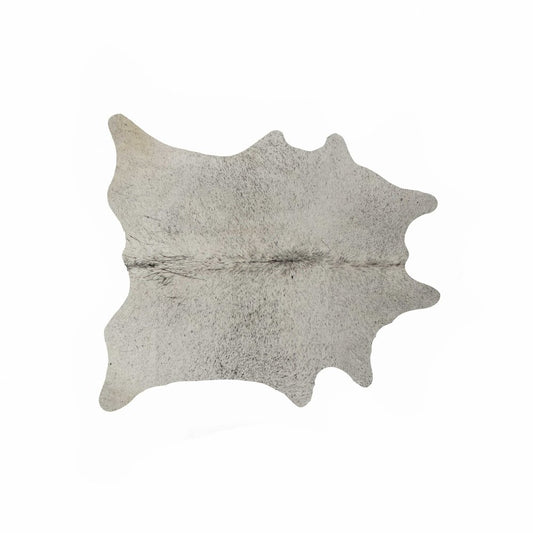 Gray Cowhide Area Rug – Hand Tufted, Stain Resistant