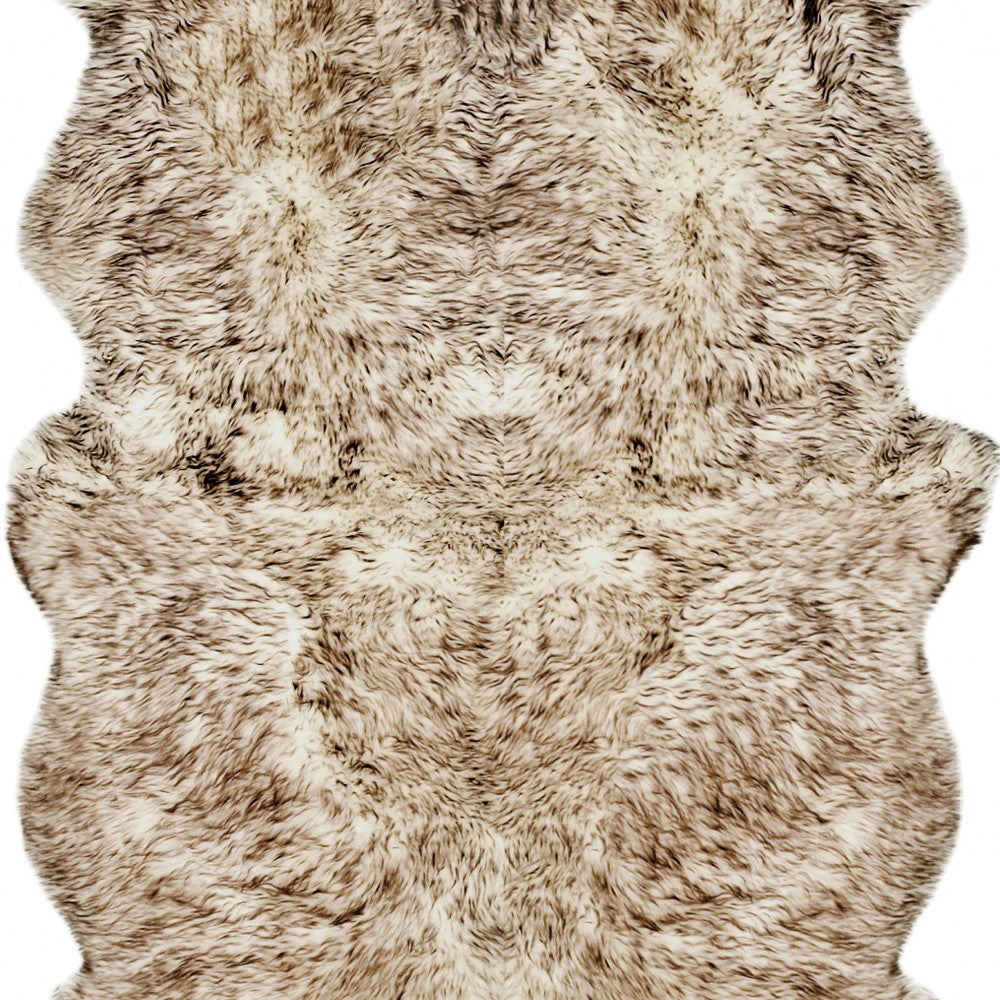 4' X 6' Gray Genuine Sheepskin Area Rug