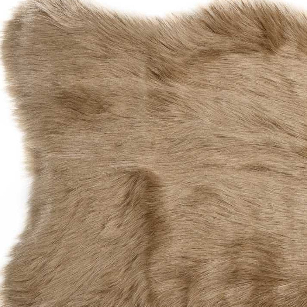 2' X 3' Black Faux Sheepskin Animal Print Washable Area Rug