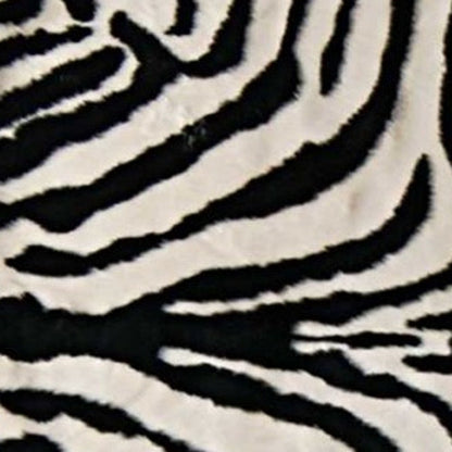Zebra Print Faux Cowhide Rug – Black & White Style