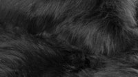 5' X 8' Black Shag Area Rug 78