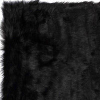 5' X 8' Black Shag Area Rug 52