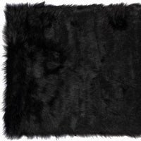 5' X 8' Black Shag Area Rug 53