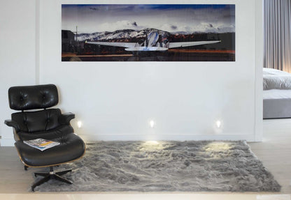 5' X 8' Black Shag Area Rug