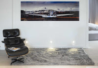 5' X 8' Black Shag Area Rug 87