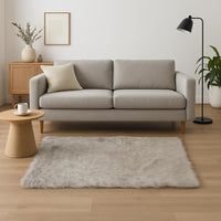 5' X 8' Black Shag Area Rug 91