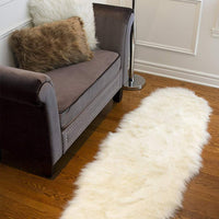 6' Off White Faux Sheepskin Area Rug — sheepskin area rug 3