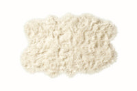4' x 6' Off White Faux Sheepskin Washable Area Rug — sheepskin area rug 3