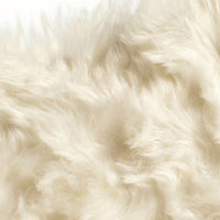 4' x 6' Off White Faux Sheepskin Washable Area Rug — sheepskin area rug 4