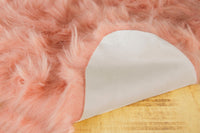 2' X 3' Taupe Faux Sheepskin Washable Area Rug 9