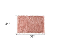 2' X 3' Taupe Faux Sheepskin Washable Area Rug 12