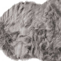 6' Gray Shag Area Rug 5