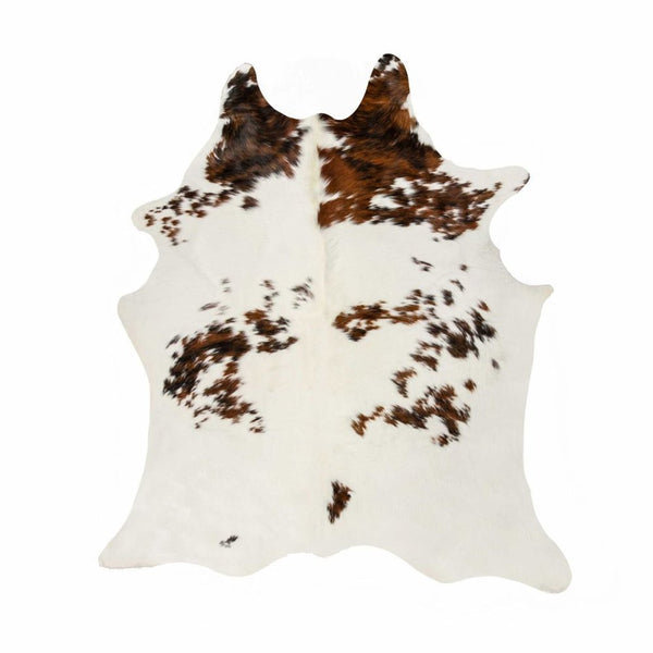 Cowhide Print Area Rug – Brown & White, Soft Texture alternate view