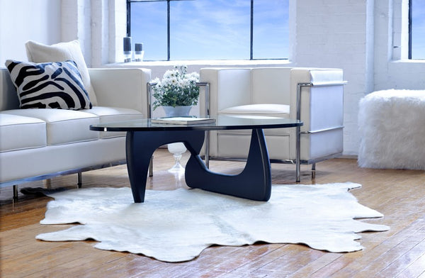 Off White Cowhide Print Rug – Soft, Modern Accent alternate view