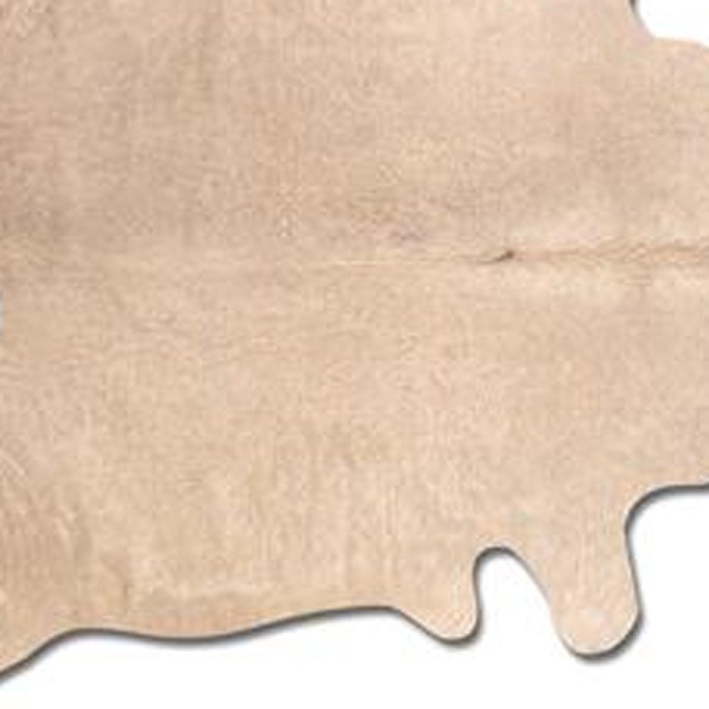 Black Cowhide Print Area Rug – Gold Accents, 5x7