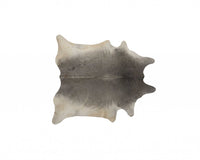 Black Cowhide Print Area Rug – Gold Accents, 5x7 118