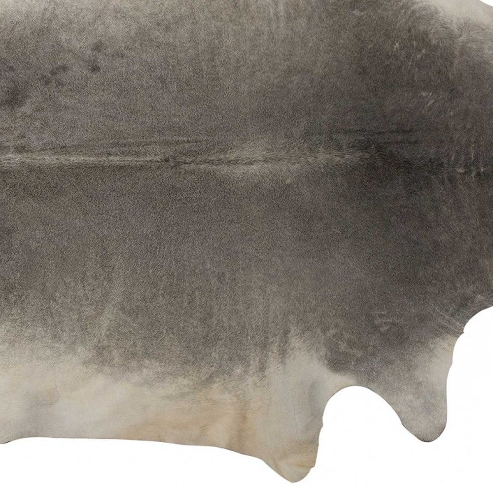 Gray Cowhide Area Rug