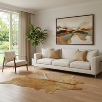 Tan Cowhide Area Rug — cowhide area rug 2