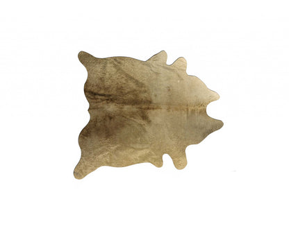 Taupe Cowhide Print Area Rug