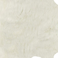 Off White Faux Cowhide Rug – Animal Print, Soft Texture — cowhide area rug 5