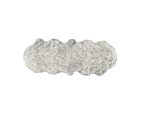 6' Gray Shag Area Rug 1