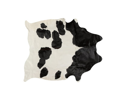 Cowhide Area Rug – Black & White Modern Accent Rug