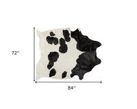 Cowhide Area Rug – Black & White Modern Accent Rug — cowhide area rug 3