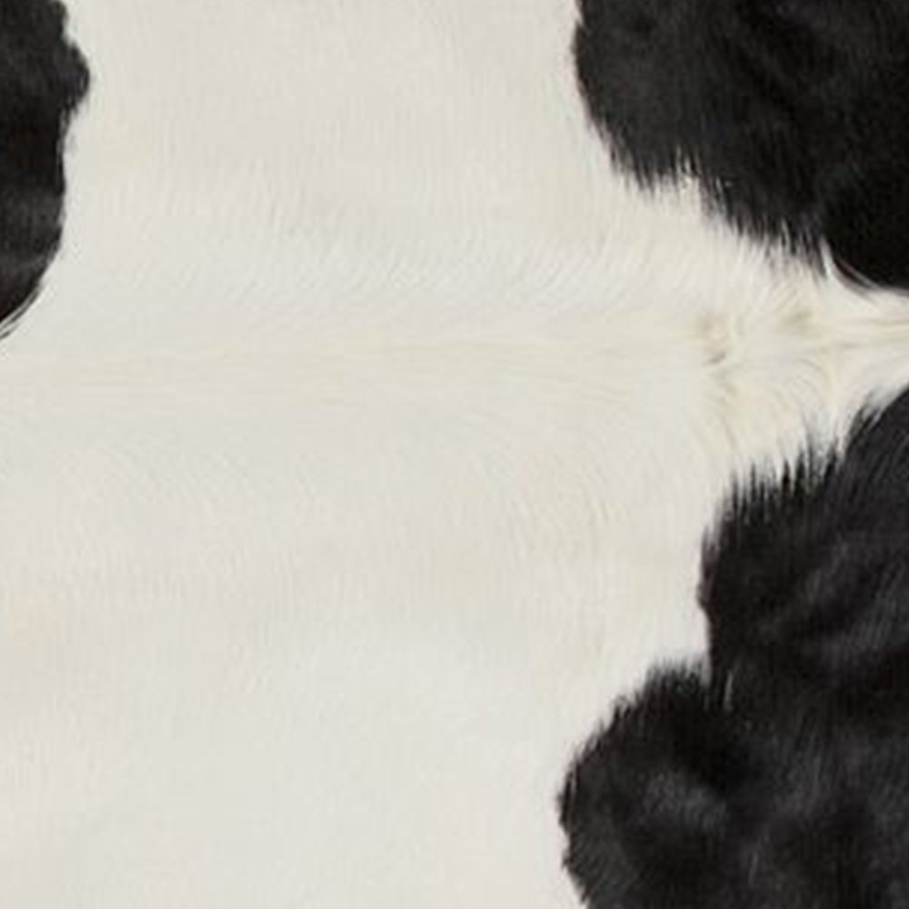 Cowhide Area Rug – Black & White Modern Accent Rug