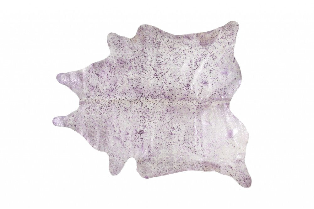 Gray Cowhide Print Area Rug – Modern Luxe Accent