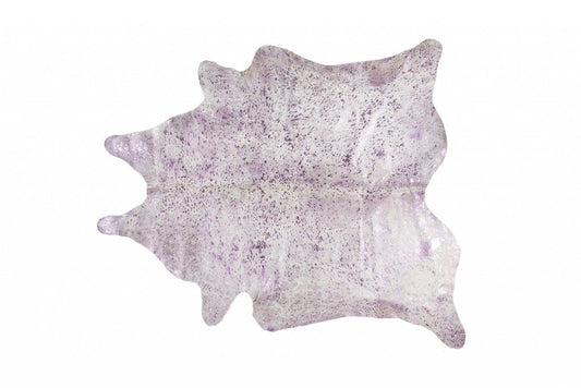 Gray Cowhide Print Area Rug – Modern Luxe Accent