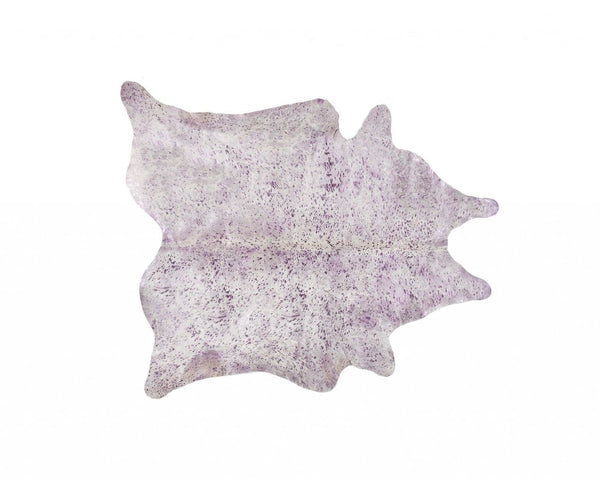 Gray Cowhide Print Area Rug – Modern Luxe Accent alternate view