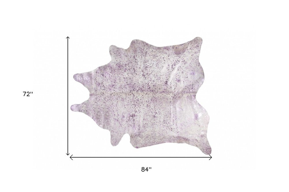 Gray Cowhide Print Area Rug – Modern Luxe Accent