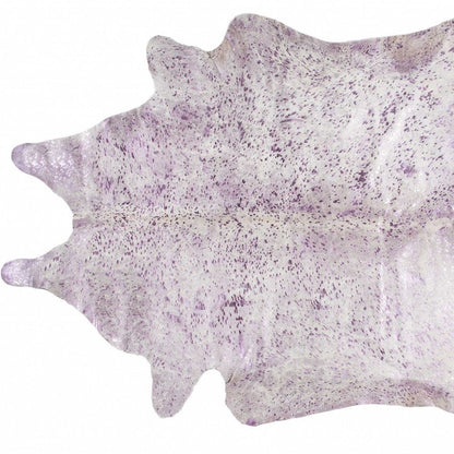 Gray Cowhide Print Area Rug – Modern Luxe Accent