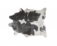 Gray Cowhide Print Area Rug – Modern Luxe Accent — cowhide area rug 9