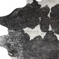 Gray Cowhide Print Area Rug – Modern Luxe Accent — cowhide area rug 11