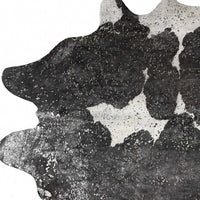Gray Cowhide Print Area Rug – Modern Luxe Accent — cowhide area rug 13