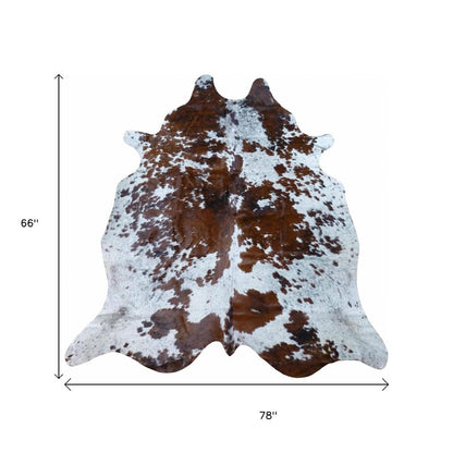 Brown Cowhide Area Rug – Handmade, Soft & Stylish Decor