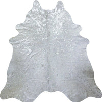 Silver Cowhide Area Rug – Handmade — cowhide area rug 3