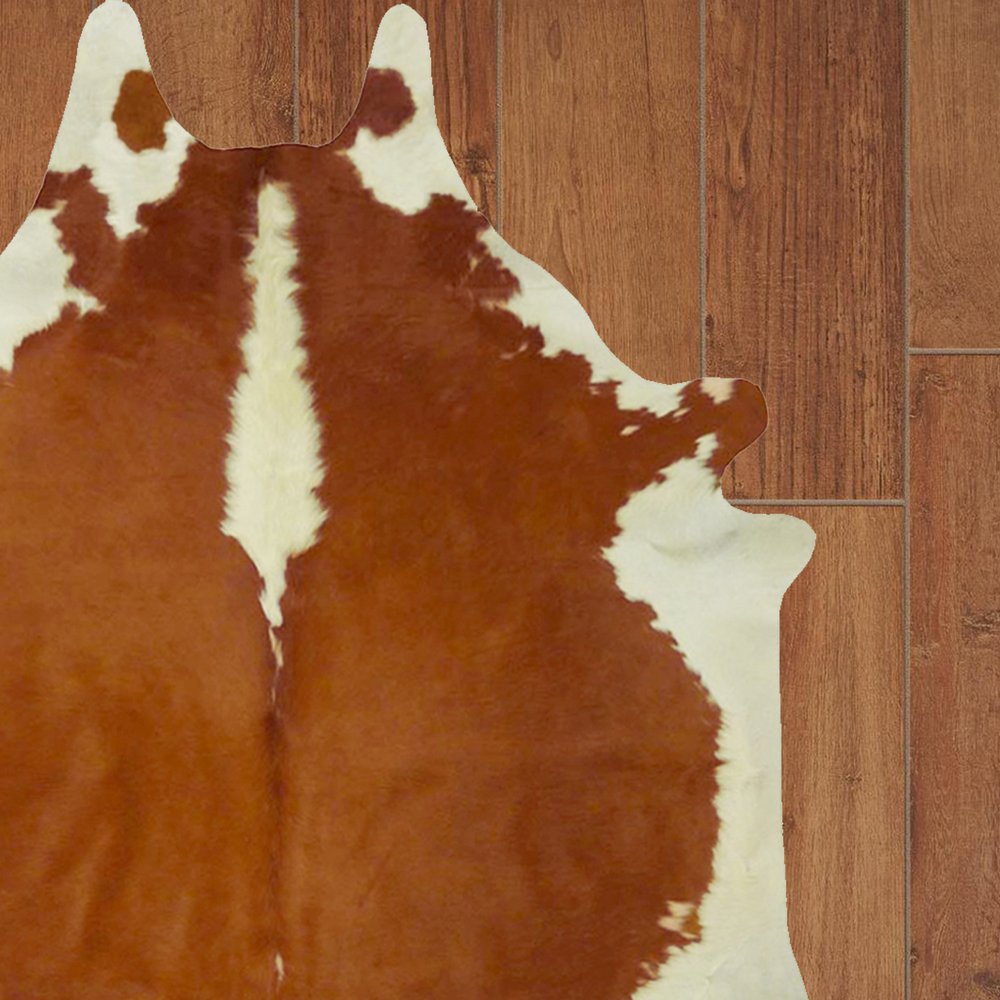 Brown Cowhide Area Rug – Handmade, Soft & Stylish Decor
