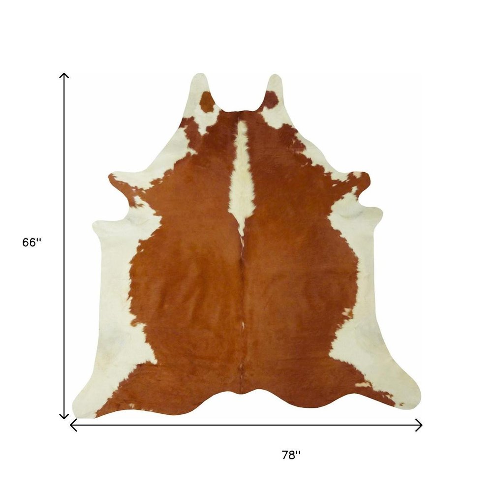 Brown Cowhide Area Rug – Handmade, Soft & Stylish Decor