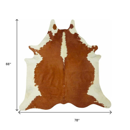 Brown Cowhide Area Rug – Handmade, Soft & Stylish Decor