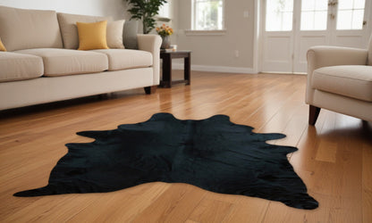 6 Ft Silver Devore Brindled Cowhide Rug